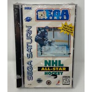 Sega Sports NHL All-Star Hockey Saturn 1995 NEW Sealed NO Case Cracks LOOK
